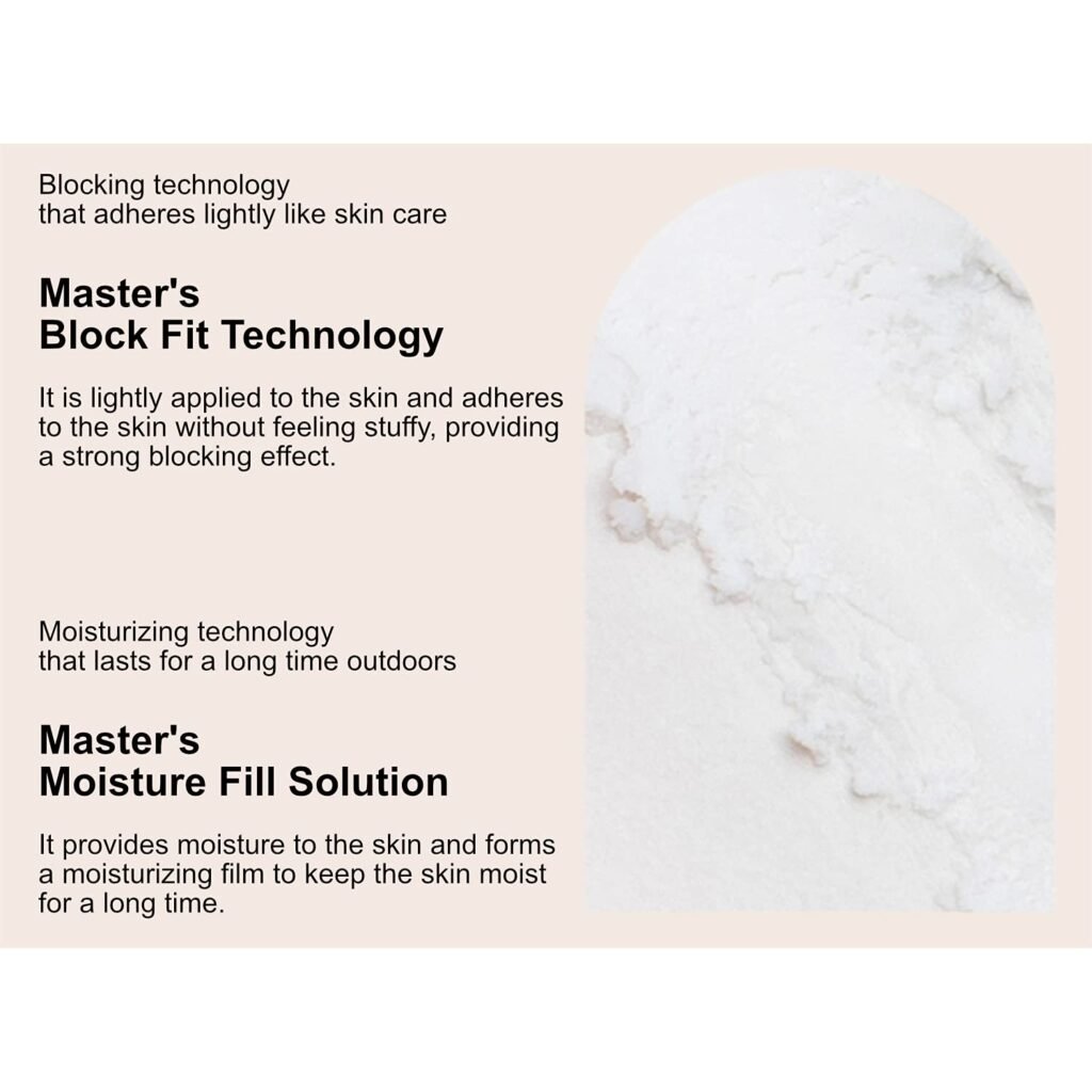 AHC Sunscreen block fit and moisture fill technology benefits for skin protection